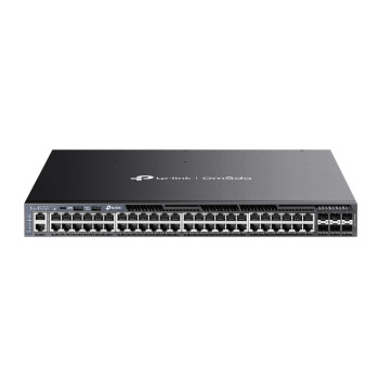 TP-Link Omada SG6654XHP łącza sieciowe Zarządzany L3 Gigabit Ethernet (10 100 1000) Obsługa PoE 1U Czarny