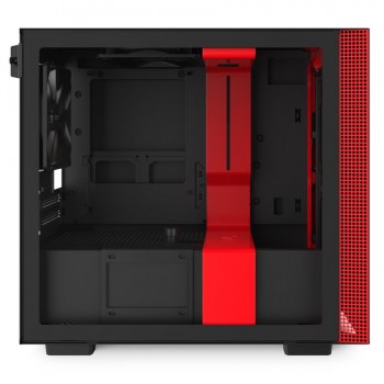 Case NZXT H210 MiniTower Not included MiniITX Colour Black / Red CA-H210B-BR