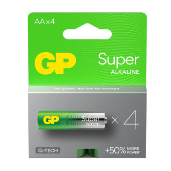 Bateria alkaliczna AA / LR6 GP Super Alkaline G-TECH - 4 sztuki