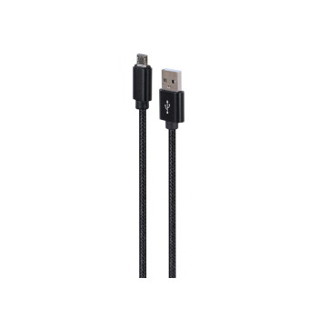 CableXpert Micro-USB Cable Metal Connectors 1.8m Black CCDB-mUSB2B-AMBM-6