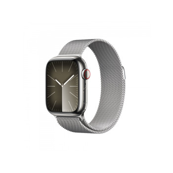 Apple Watch S9 41mm Steel GPS + Cellular Silver Milanese Loop MRJ43QF/A