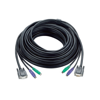 ATEN 2L-1005P kabel KVM Czarny 5 m