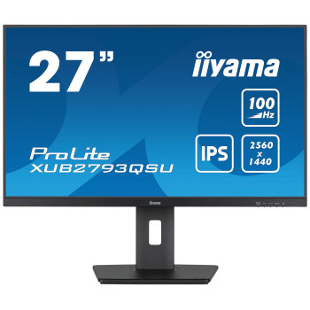 iiyama ProLite XUB2793QSU-B6 LED display 68,6 cm (27") 2560 x 1440 px Quad HD Czarny