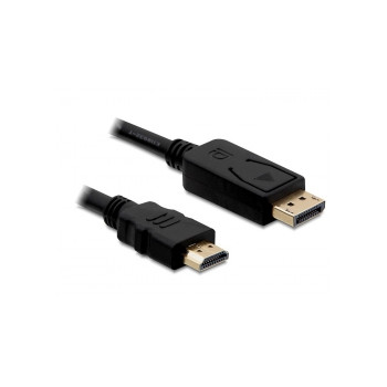 DELOCK Displayport Kabel DP - HDMI StSt 1.00m schwarz