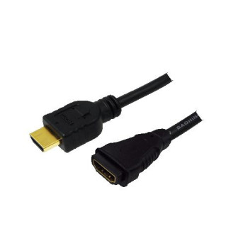 LogiLink HDMI-Kabel Ethernet A - A StBu 1.00m sw Verl.