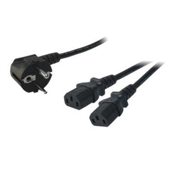 LogiLink Power Cord, CEE714-C13 Y-cable, black, 1,50m