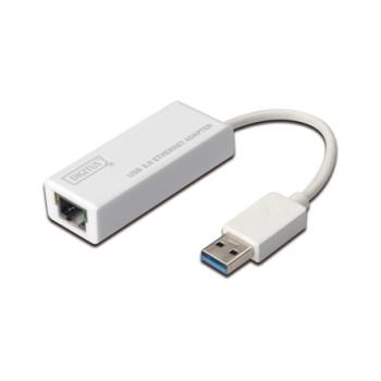 DIGITUS Adapter USB3.0 - RJ45 Gigabit Ethernet weiß