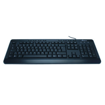 MediaRange Tastatur Multimedia Keyboard black 8 Sondertasten