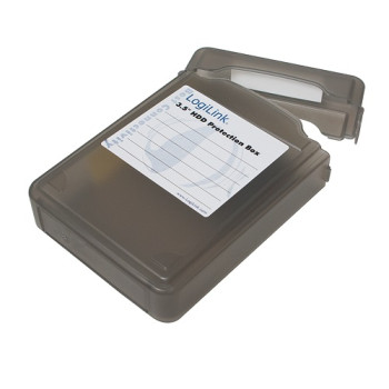 LogiLink Festplatten Schutz-Box für 3,5" HDDs, schwarz