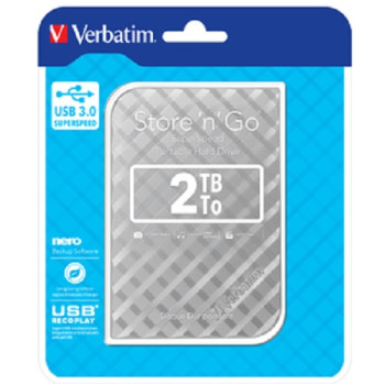 Verbatim 6.3cm 2.5" 2TB USB 3.0 Store'n Go Gen2 Silver retail