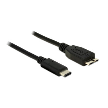 DELOCK USB3.1 Kabel C - micro B StSt 1.00m schwarz