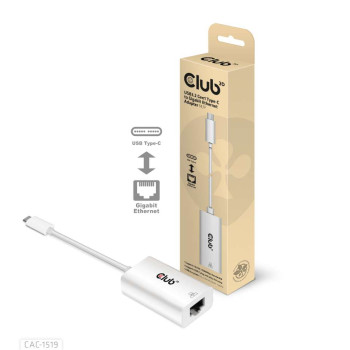 Club3D Adapter USB 3.2 Typ C RJ-45 Gigabit LAN StBu retail