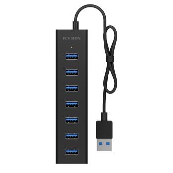 Hub IcyBox 7-Port IB-HUB1700-U3 USB 3.0 Type-A Ports
