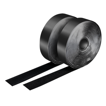 Logilink Klettband-Set, schwarz, Breite: 25 mm, Rolle, 5m