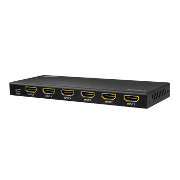 LogiLink Switch HDMI 5x1-Port, 4K60Hz, HDCP, HDR, CEC, RC