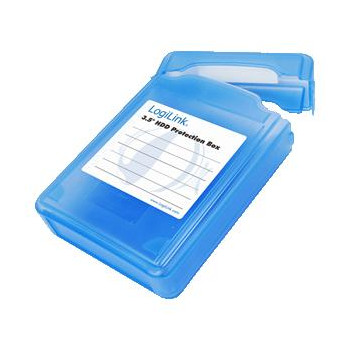 LogiLink HDD Schutz-Box für 1x 8.9cm 3,5" blau wasseresist