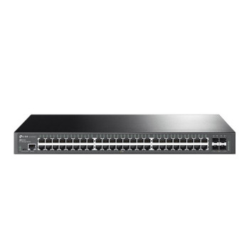 TP-Link JetStream TL-SG3452X łącza sieciowe Zarządzany L2+ Gigabit Ethernet (10 100 1000) 1U Czarny