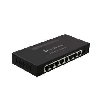 LevelOne GEU-0822 łącza sieciowe Nie zarządzany Gigabit Ethernet (10 100 1000) Czarny