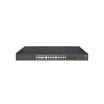 LevelOne GES-2126 łącza sieciowe Zarządzany L2 Gigabit Ethernet (10 100 1000) Czarny