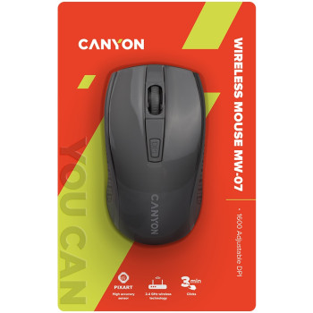 Canyon Maus MW-7 Wireless 4 Tasten Pixart Sensor black retail