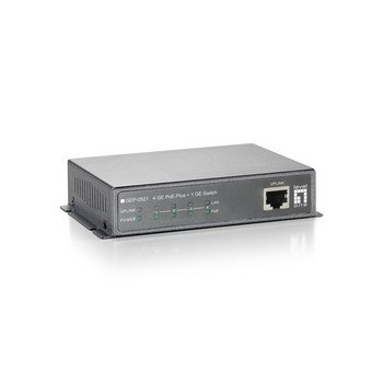 LevelOne GEP-0521 łącza sieciowe Nie zarządzany Gigabit Ethernet (10 100 1000) Obsługa PoE Szary