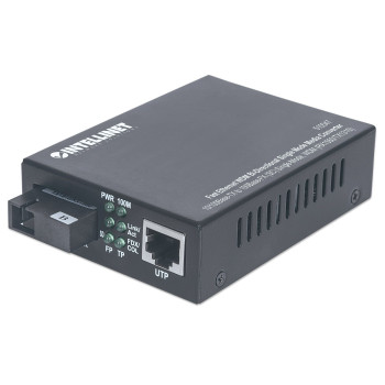 Intellinet 510547 konwerter sieciowy 100 Mbit s Pojedynczy Czarny