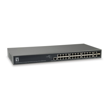 LevelOne GEP-2682 łącza sieciowe Zarządzany L3 Gigabit Ethernet (10 100 1000) Obsługa PoE