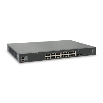 LevelOne GTL-2881 łącza sieciowe Zarządzany L3 Gigabit Ethernet (10 100 1000) Szary