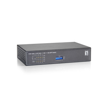 LevelOne FGP-1000W90 łącza sieciowe Fast Ethernet (10 100) Obsługa PoE Szary