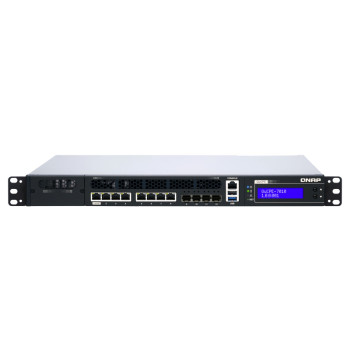 QNAP QUCPE-7010-D2146NT-32G serwer danych NAS Mini (1U) Przewodowa sieć LAN Czarny, Srebrny D-2146NT