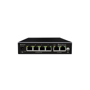 LevelOne FEP-0631 łącza sieciowe Fast Ethernet (10 100) Obsługa PoE Czarny