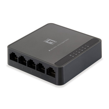 LevelOne GEU-0522 łącza sieciowe Gigabit Ethernet (10 100 1000) Czarny