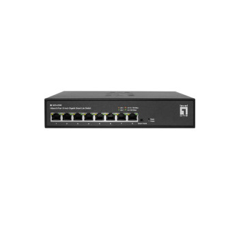 LevelOne GES-2208 łącza sieciowe Zarządzany L2 Gigabit Ethernet (10 100 1000) Czarny