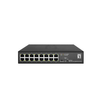 LevelOne GES-2216 łącza sieciowe Zarządzany L2 Gigabit Ethernet (10 100 1000) Czarny