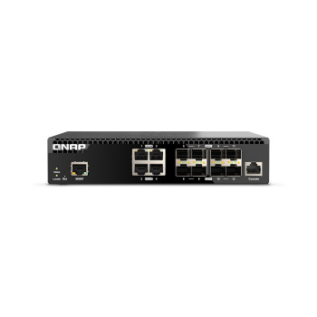 QNAP QSW-M3212R-8S4T łącza sieciowe Zarządzany 10G Ethernet (100 1000 10000) 1U
