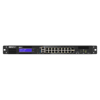 QNAP QGD-1600 Zarządzany Gigabit Ethernet (10 100 1000) 1U Czarny, Szary