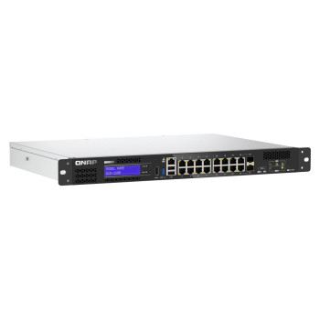 QNAP QGD-1600 Zarządzany Gigabit Ethernet (10 100 1000) 1U Czarny, Szary