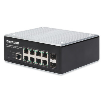 Intellinet 508278 łącza sieciowe Zarządzany L2+ L3 Gigabit Ethernet (10 100 1000) Obsługa PoE Czarny