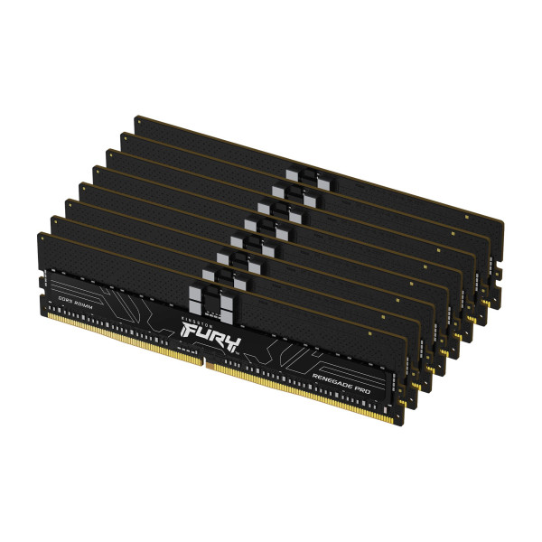 Kingston Technology FURY Renegade Pro moduł pamięci 256 GB 8 x 32 GB DDR5 6000 MHz Korekcja ECC Kingston Technology FURY Renegade Pro moduł pamięci 256 GB 8 x 32 GB DDR5 6000 MHz Korekcja ECC