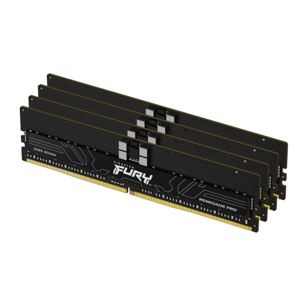 Kingston Technology FURY Renegade Pro moduł pamięci 128 GB 4 x 32 GB DDR5 5600 MHz Korekcja ECC Kingston Technology FURY Renegade Pro moduł pamięci 128 GB 4 x 32 GB DDR5 5600 MHz Korekcja ECC