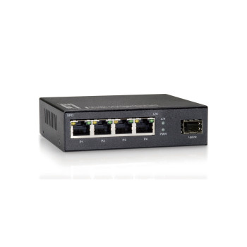 LevelOne GEU-0521 łącza sieciowe Nie zarządzany Gigabit Ethernet (10 100 1000) Szary