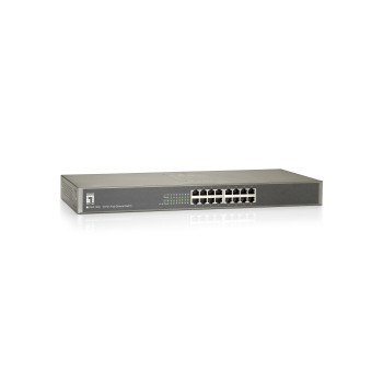 LevelOne FSW-1650 łącza sieciowe Nie zarządzany Fast Ethernet (10 100) Szary