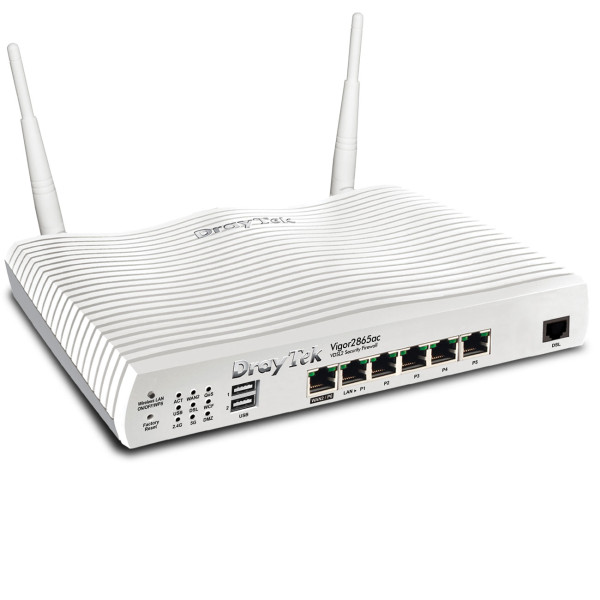 DrayTek Vigor 2865ac-B WLAN-AC ModemR. ADSL2VDSL2 retail DrayTek Vigor 2865ac-B WLAN-AC ModemR. ADSL2VDSL2 retail