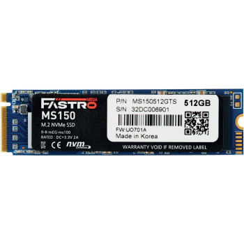 MegaFastro SSD 512GB MS150 Series PCI-Express NVMe intern retail