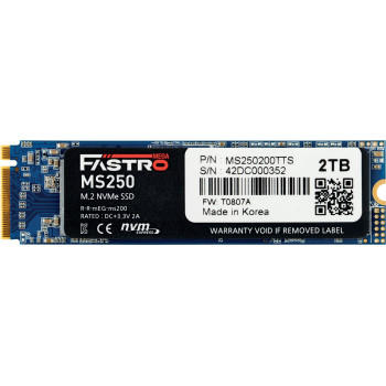 MegaFastro SSD 2TB MS250 Series PCI-Express NVMe intern retail