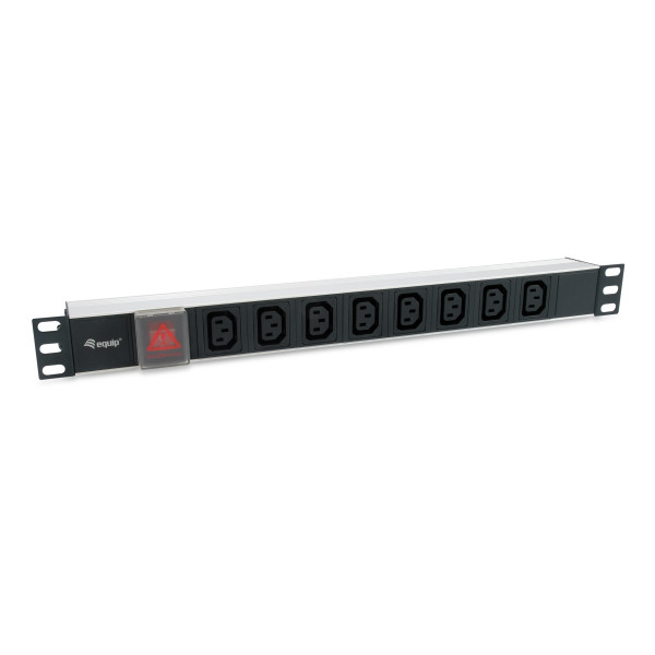 Equip 333310 rozdzielacz zasilania PDU 8 x gniazdo sieciowe 1U Czarny Equip 333310 rozdzielacz zasilania PDU 8 x gniazdo sieciowe 1U Czarny