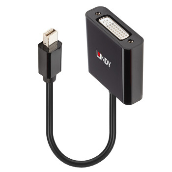 Lindy 41736 zmieniacz płci   kabli Mini DisplayPort DVI-D Czarny