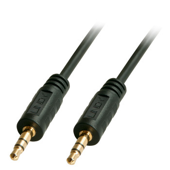 Lindy 35640 kabel audio 0,25 m 3.5mm Czarny
