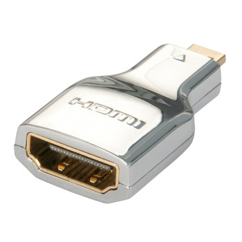 Lindy 41510 zmieniacz płci   kabli Micro HDMI HDMI Srebrny