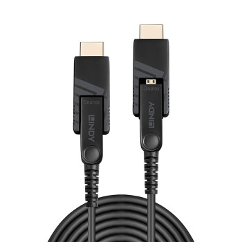 Lindy 38325 kabel HDMI 70 m HDMI Typu D (Micro) Czarny